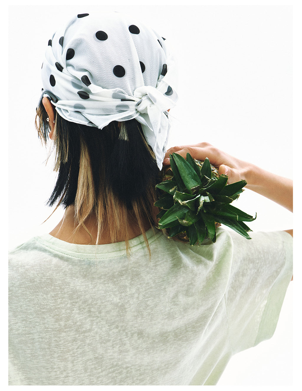 Polka Dot Mesh Unisex Headscarf Accessory