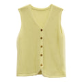 Silk Mesh Knit Wool Vest