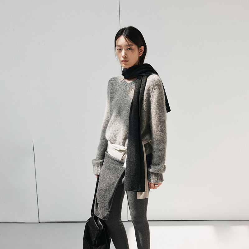100% Wool Skin-friendly Warm Relaxed Scarf