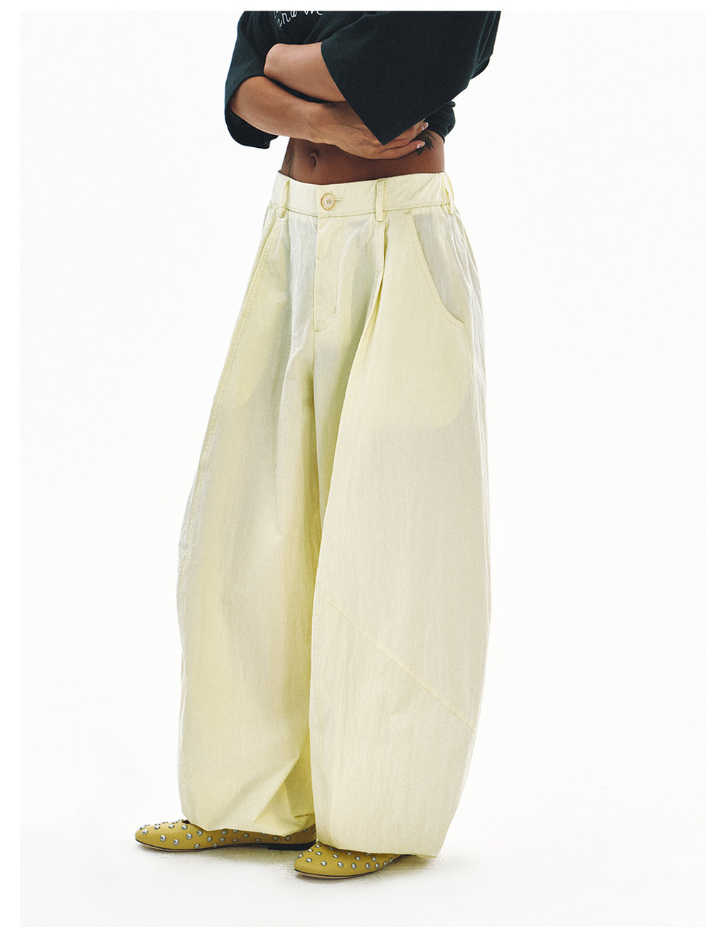 Super Baggy High-Waisted Parachute Pants
