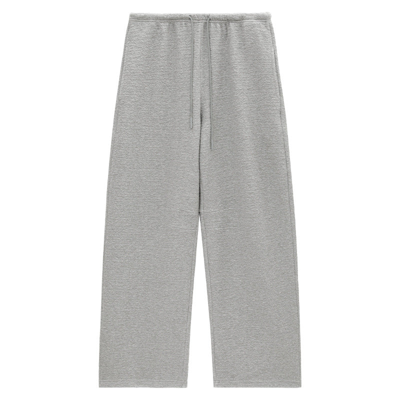 Bouclé Textured Knit Wide Leg Lounge Pants