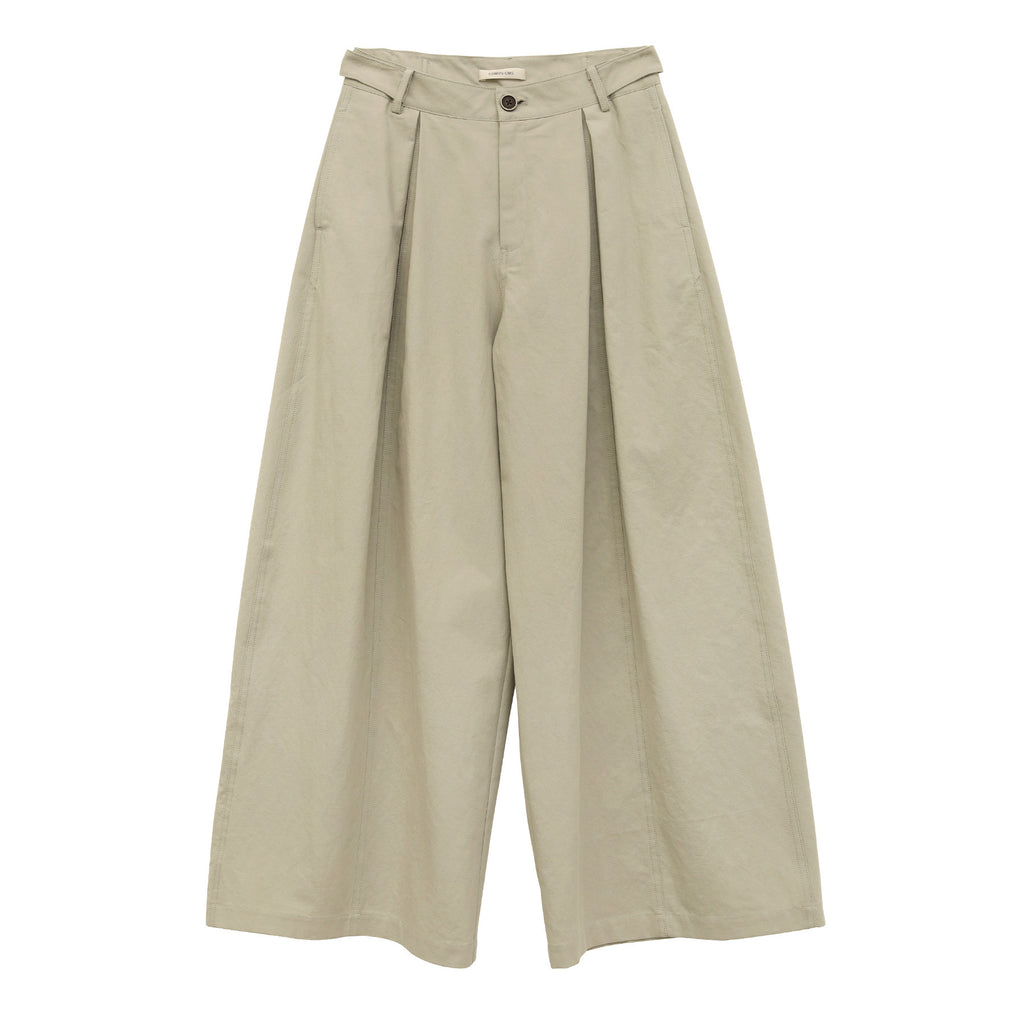 Pleated Casual  Straight-Leg Pants