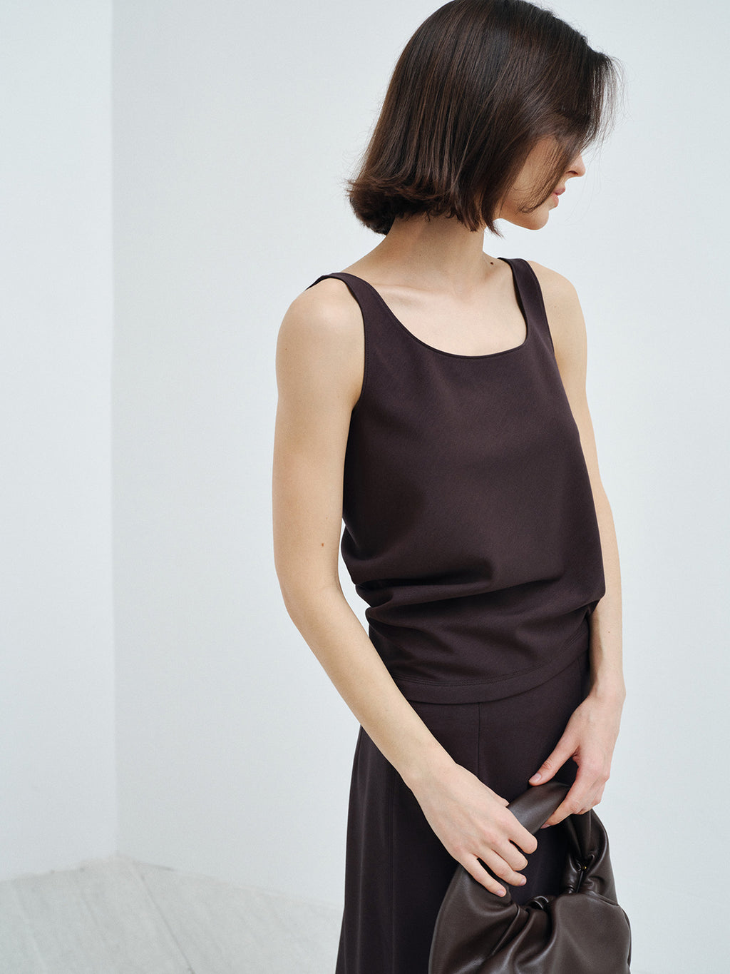 Soft and Breathable Modal Square Neck Tank Top