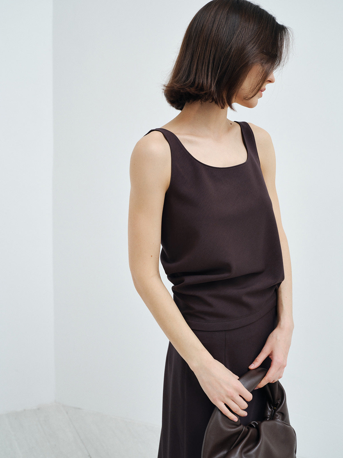 Soft and Breathable Modal Square Neck Tank Top