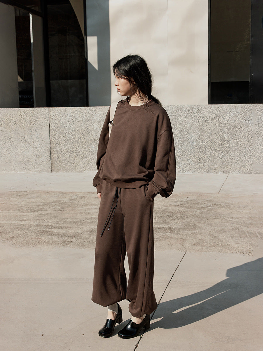 Relaxed Straight-Leg Sweatpants