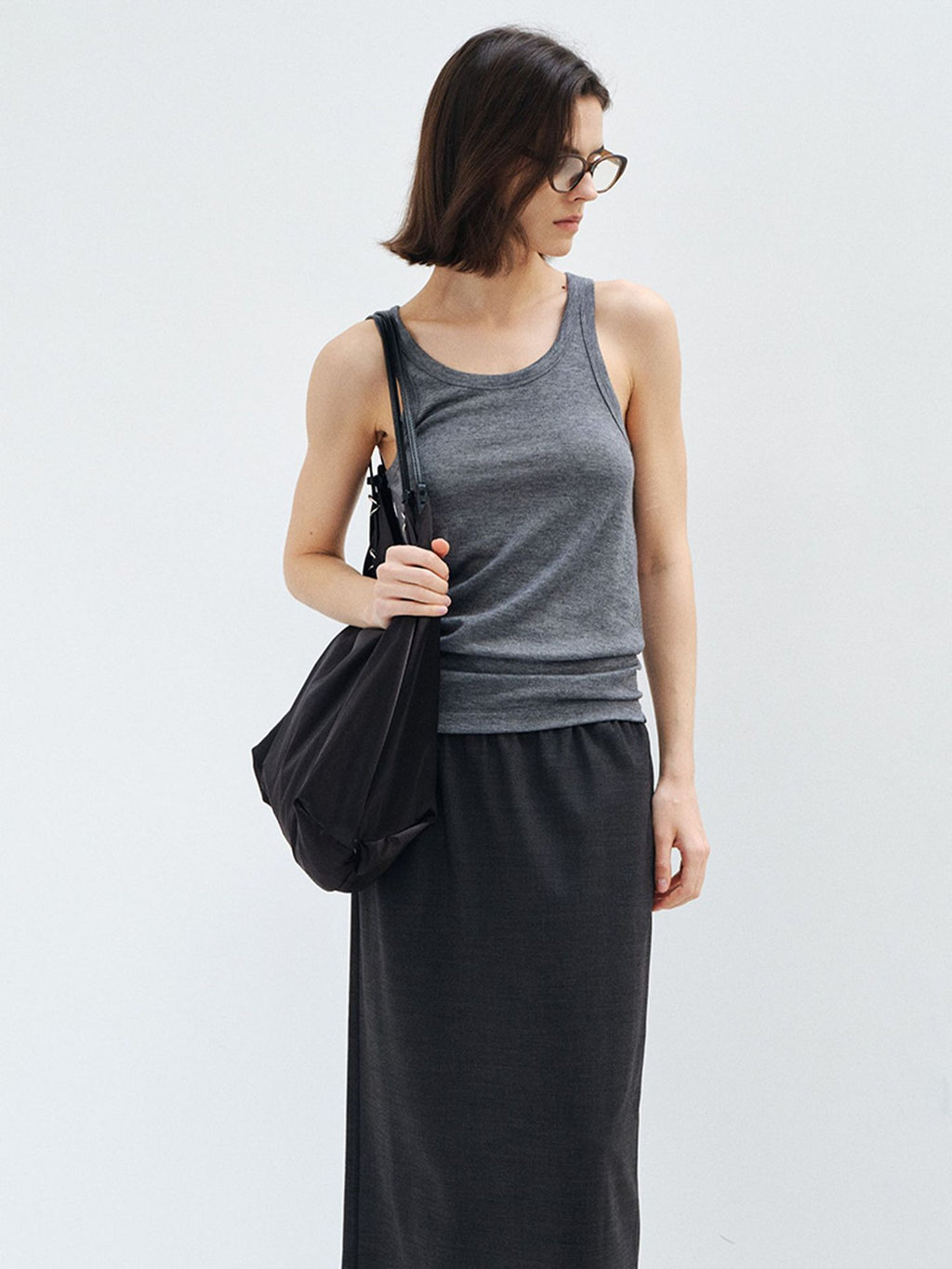 U-Shaped Crew Neck Tank Top