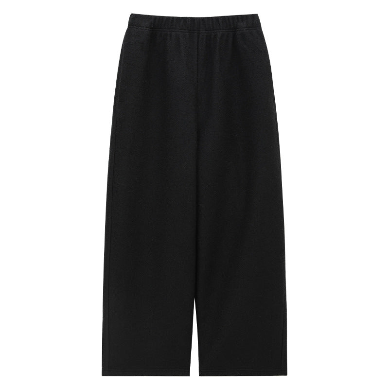 Wool Thickened Warm Comfortable Straight-Leg Pants
