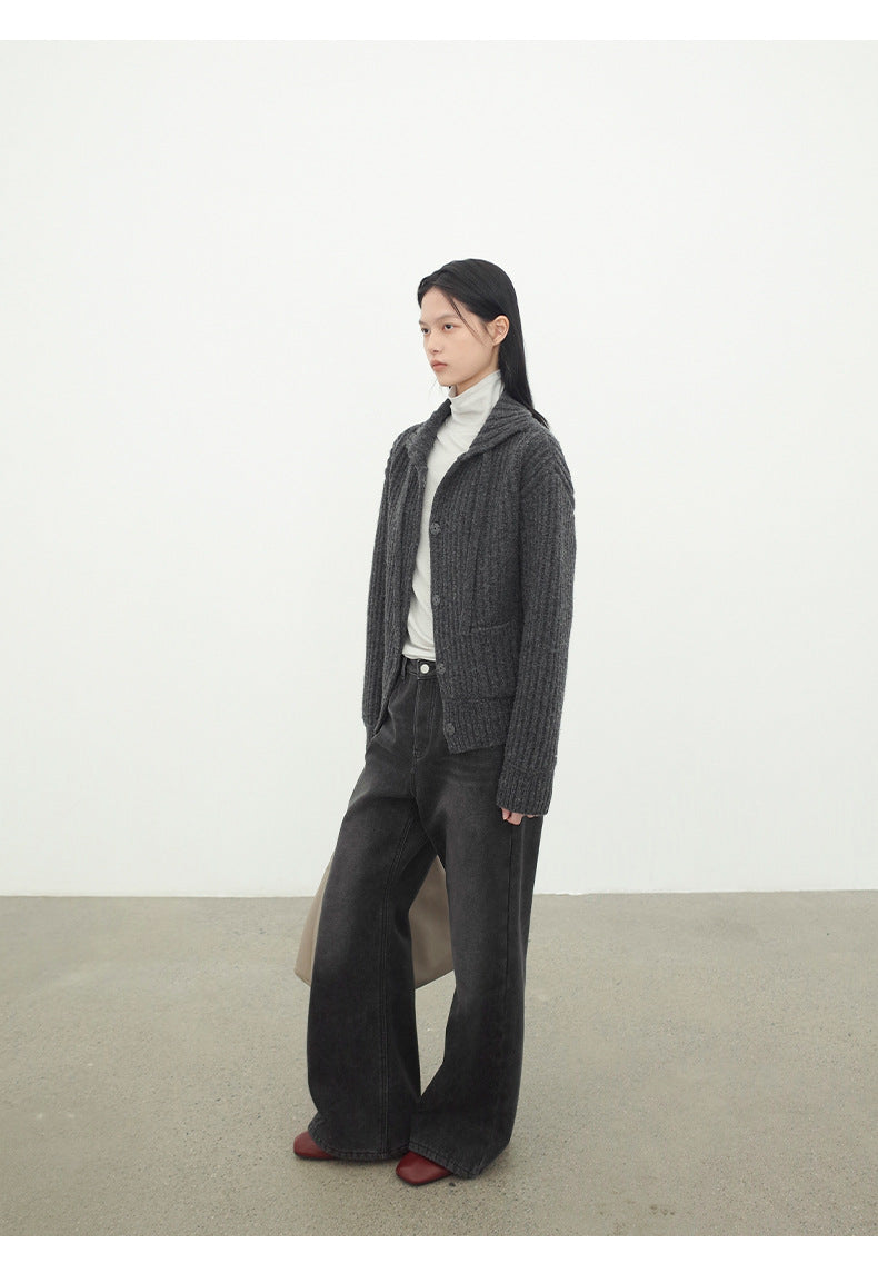 Washed High-Waist Supermodel Flared Jeans