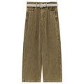Straight-Leg Corduroy Casual Pants