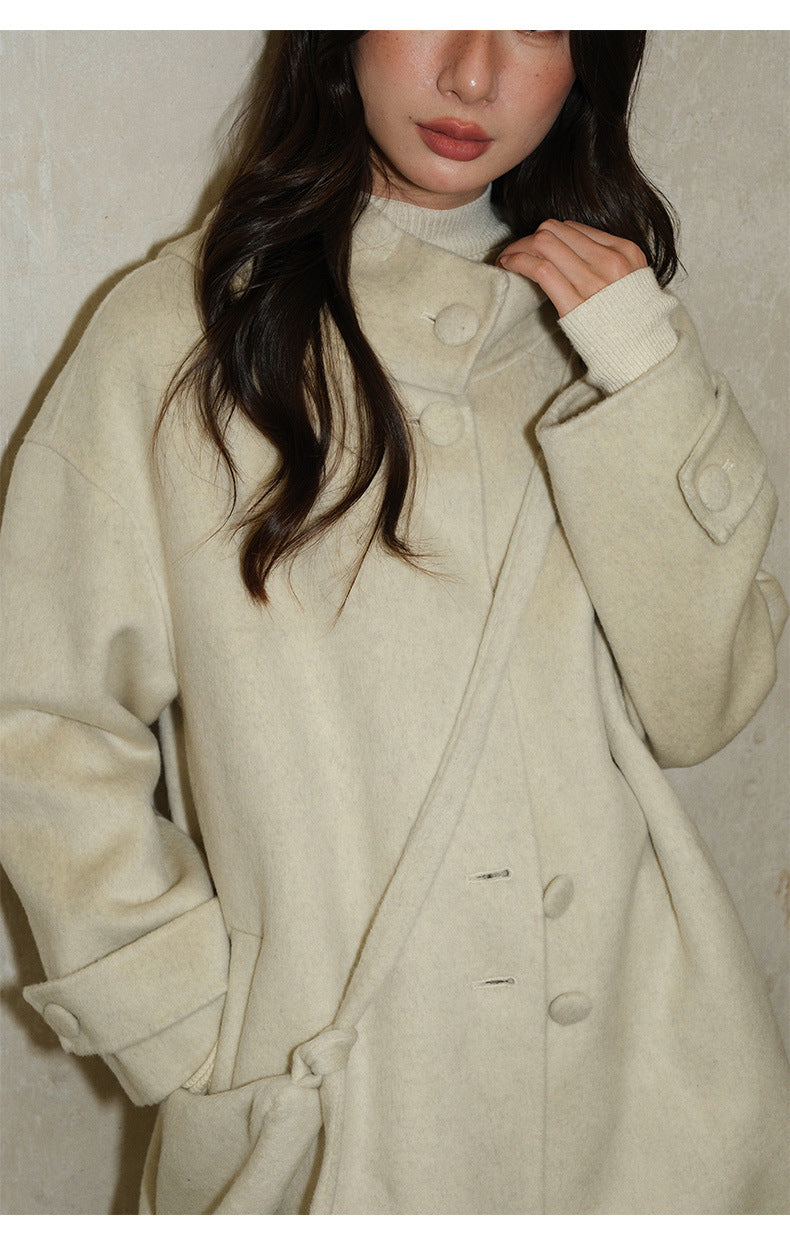 Long Wool Double-Sided Cashmere Coat