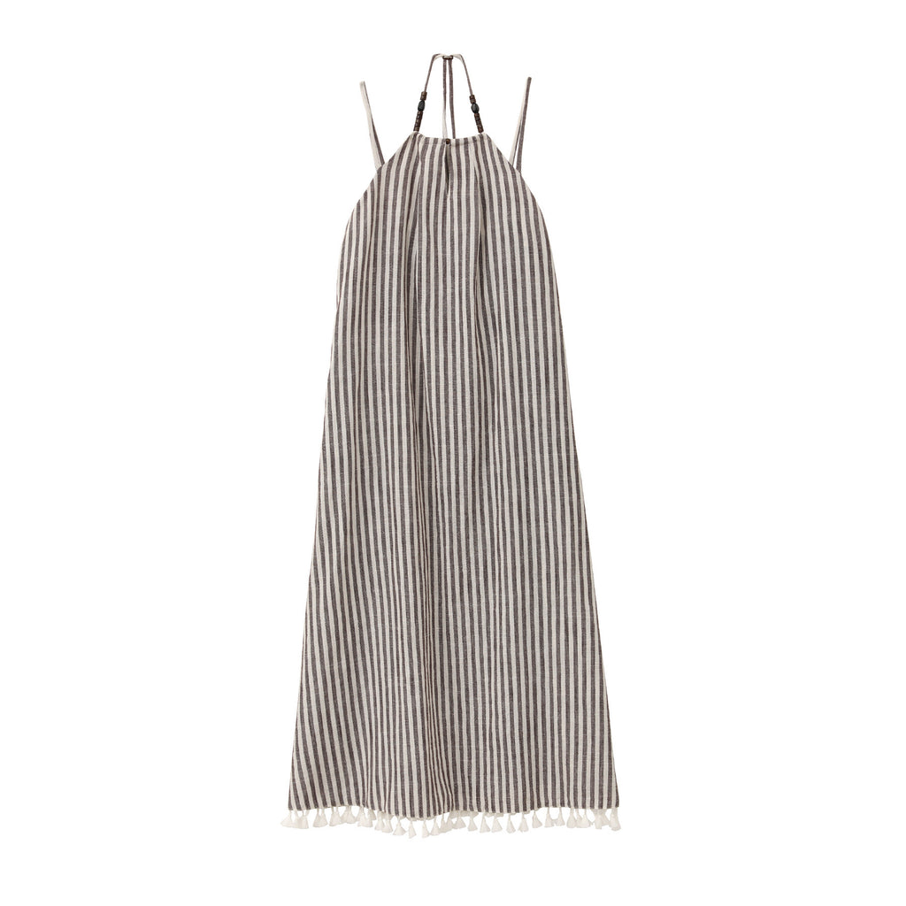 Bohemian Vacation-Style Spaghetti Strap Maxi Dress