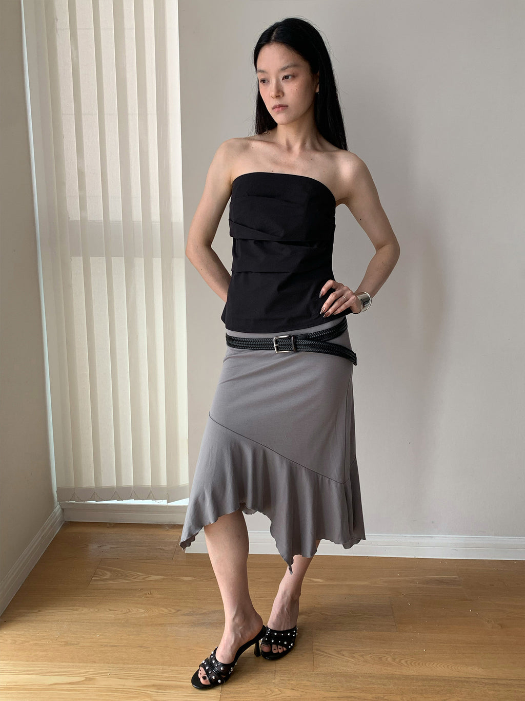 Pleated Versatile Bandeau Top
