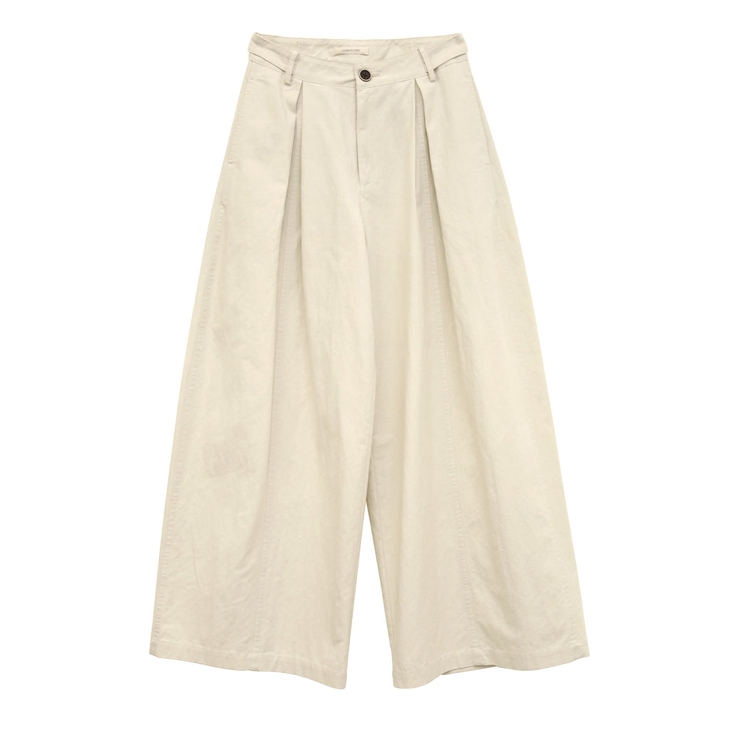 Pleated Casual  Straight-Leg Pants