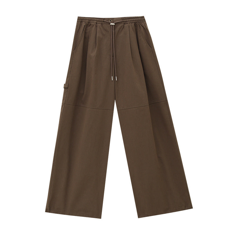 Cotton Elastic Waist Light Sports Style Pants