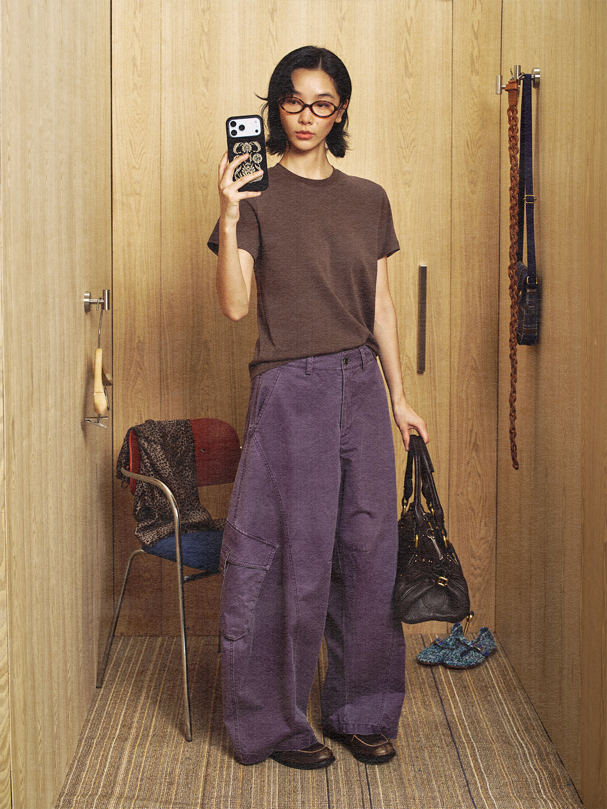 Washed Workwear Casual Very Baggy Cargo Pants