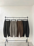 Thick Wool Baggy Low-waist Pants