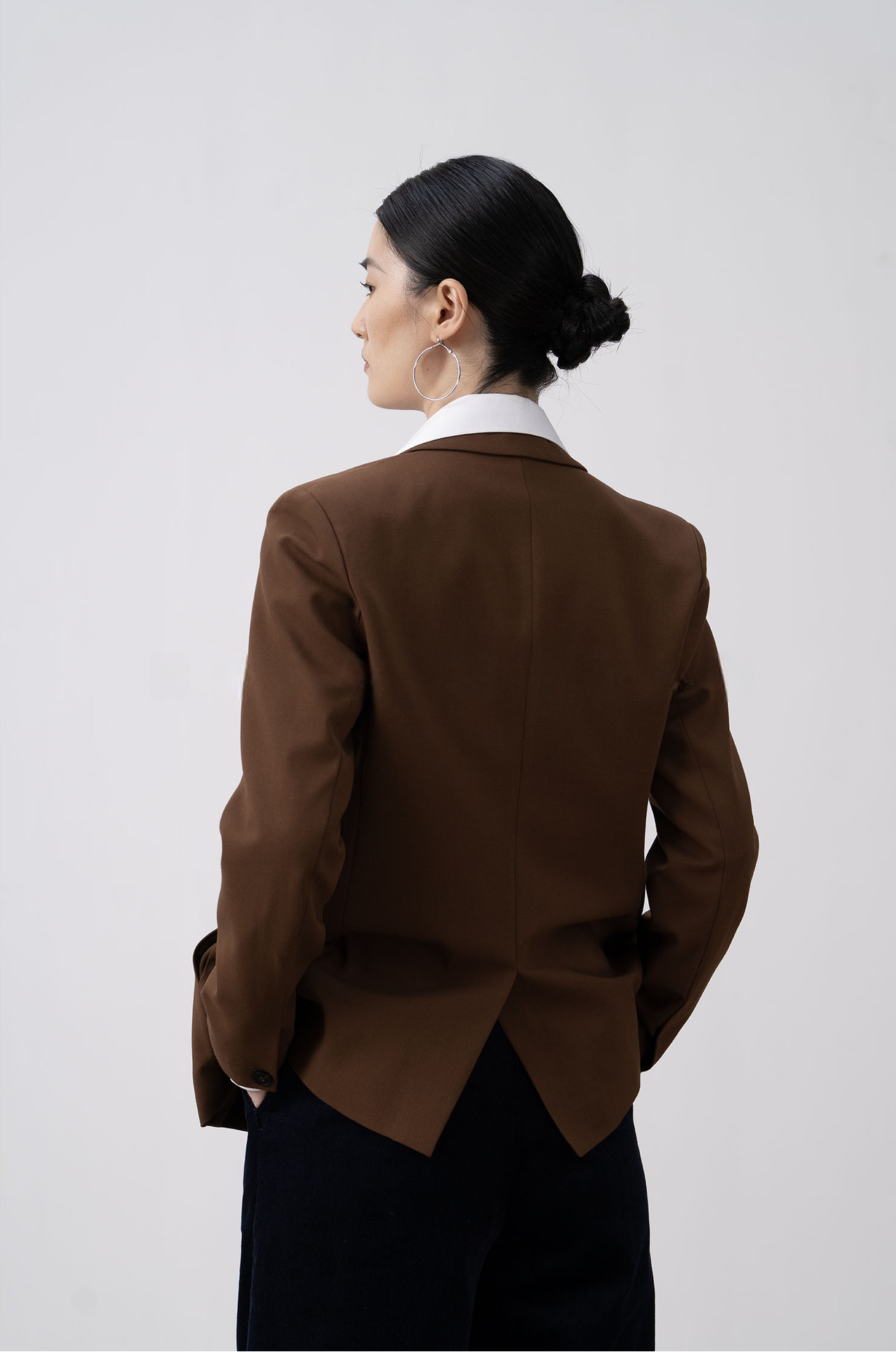 Premium Double-breasted Flared Collar Blazer