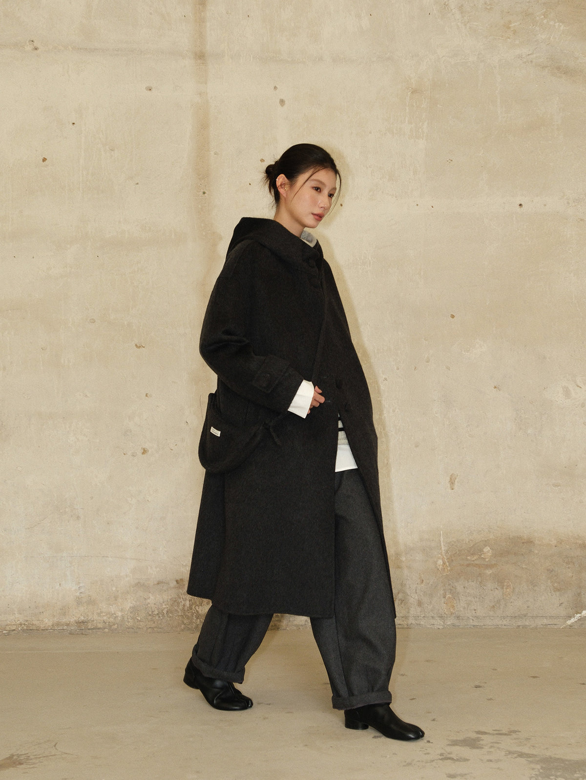 Long Wool Double-Sided Cashmere Coat