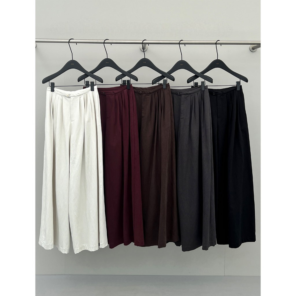 Wide-Leg Drape Pants