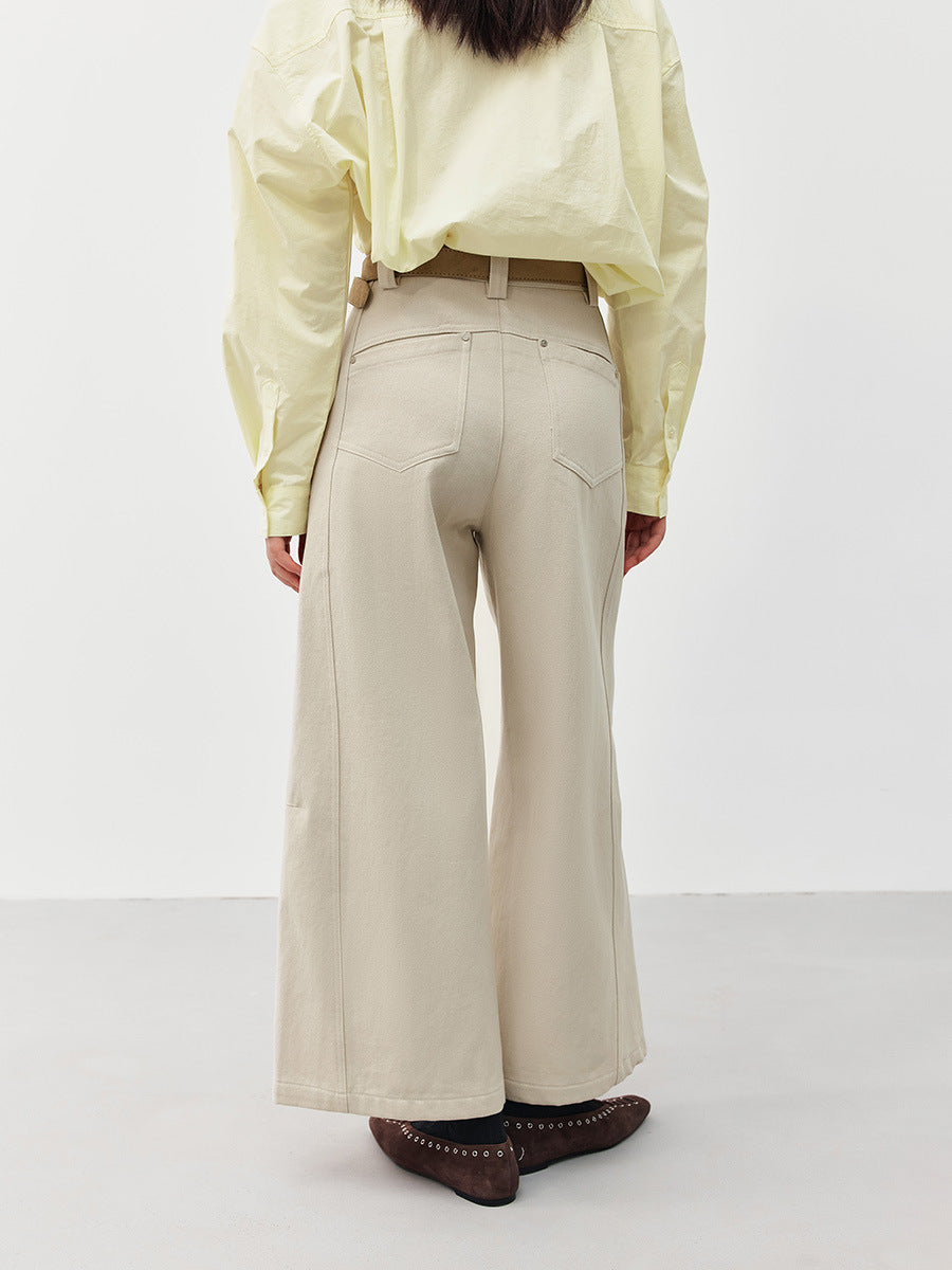 High Waist Wide Leg Utility Pants