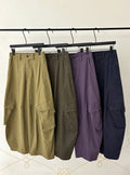 Washed Workwear Casual Very Baggy Cargo Pants