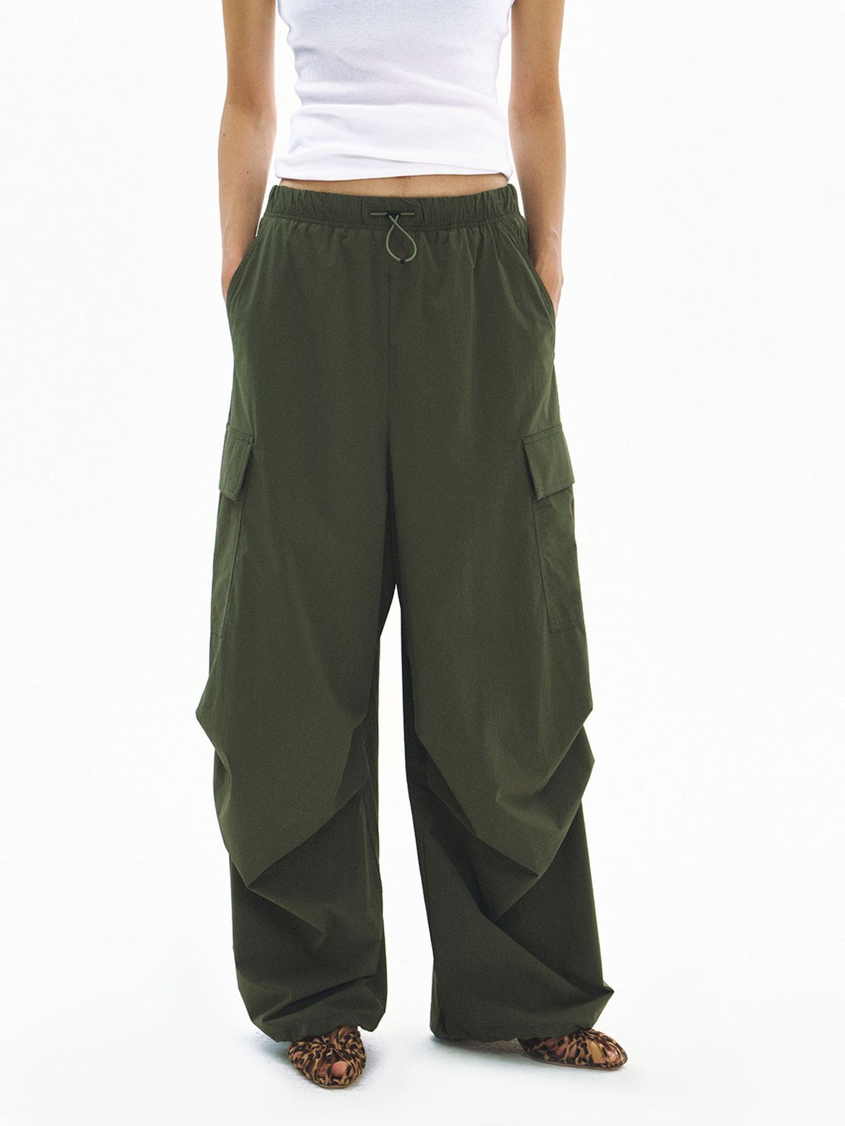 Cooling Sporty Elastic Waist Casual Pants