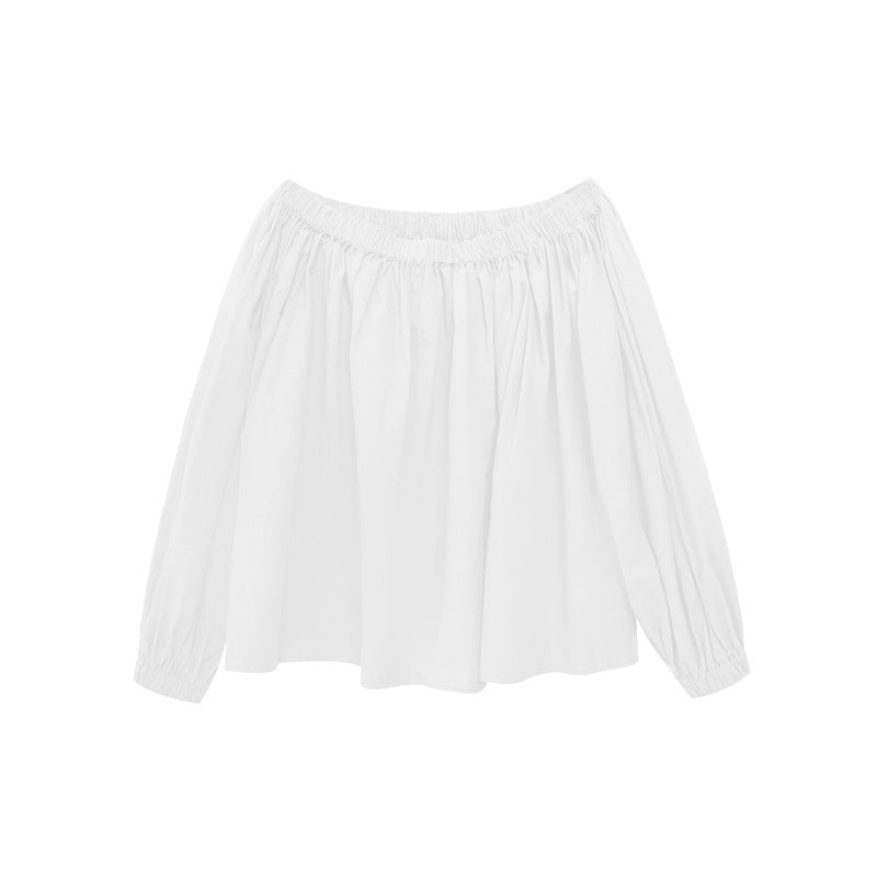 Off-Shoulder Balloon Sleeve Blouse Top