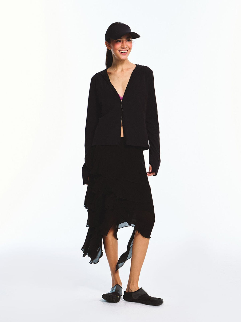 Asymmetrical Fashionista Midi Skirt