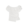 Off-Shoulder Lace Trim Top