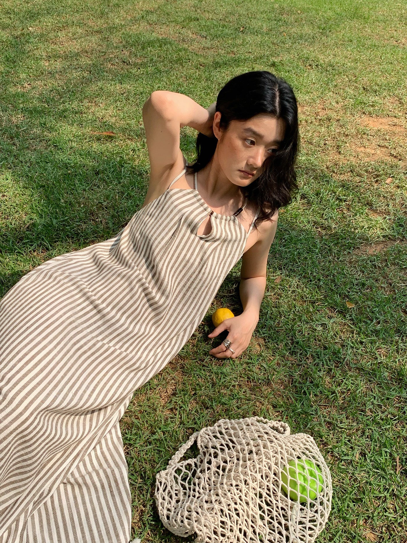 Bohemian Vacation-Style Spaghetti Strap Maxi Dress