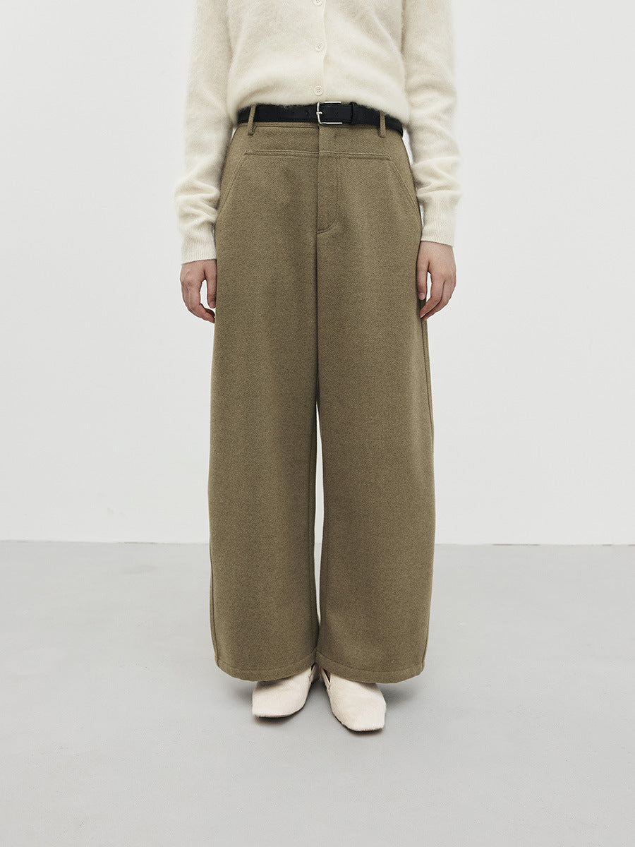 Soft-Structured Wide-Leg Trousers