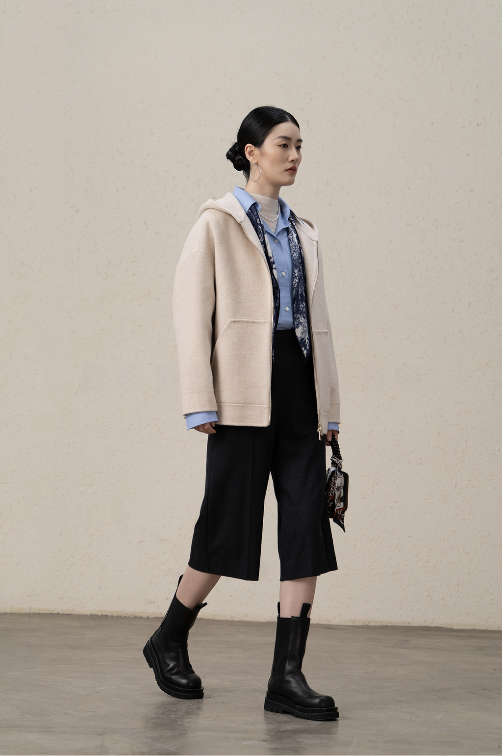 Ffluffy And Soft Wool Cashmere Double-sided Coat
