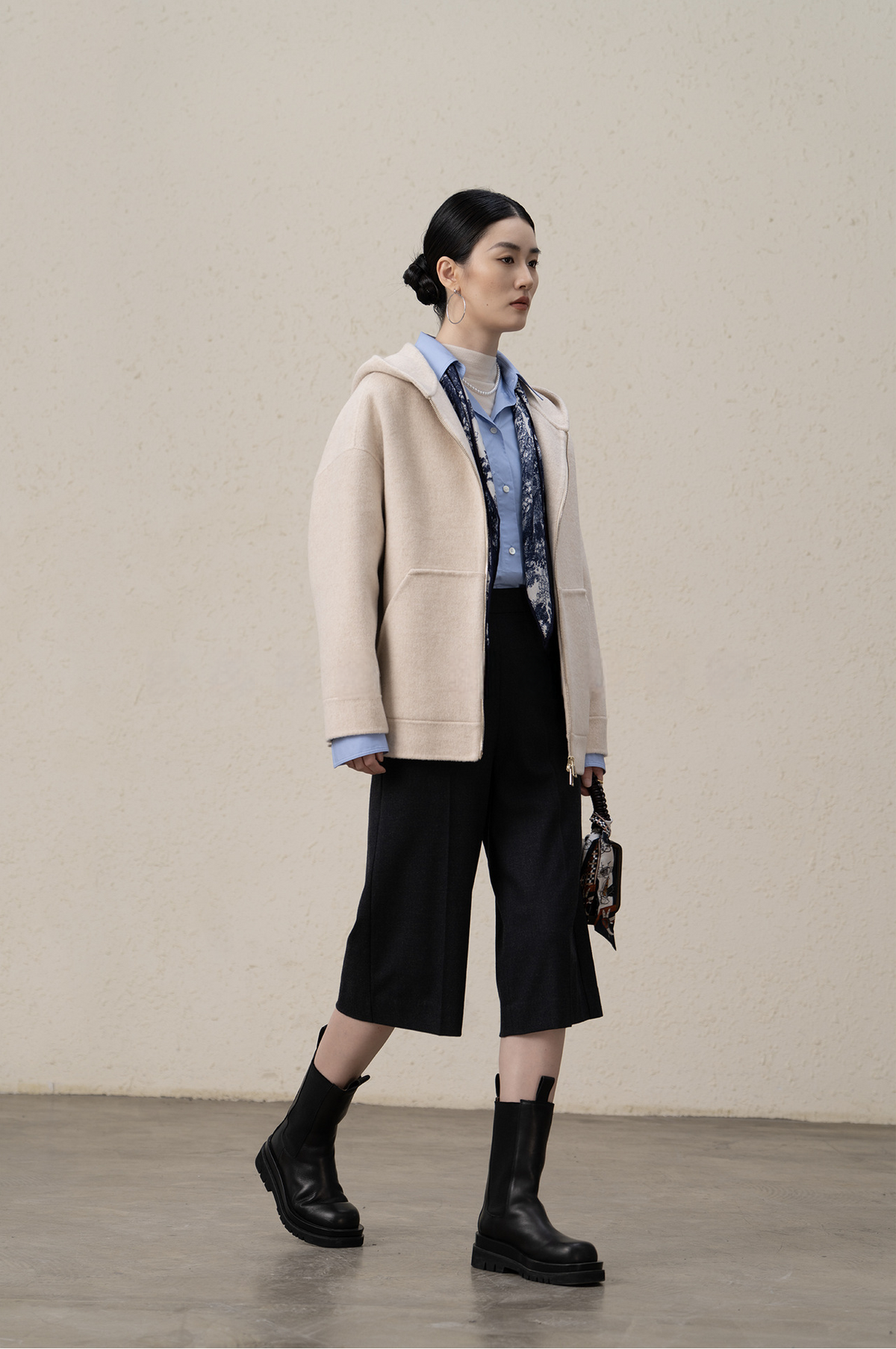 Ffluffy And Soft Wool Cashmere Double-sided Coat