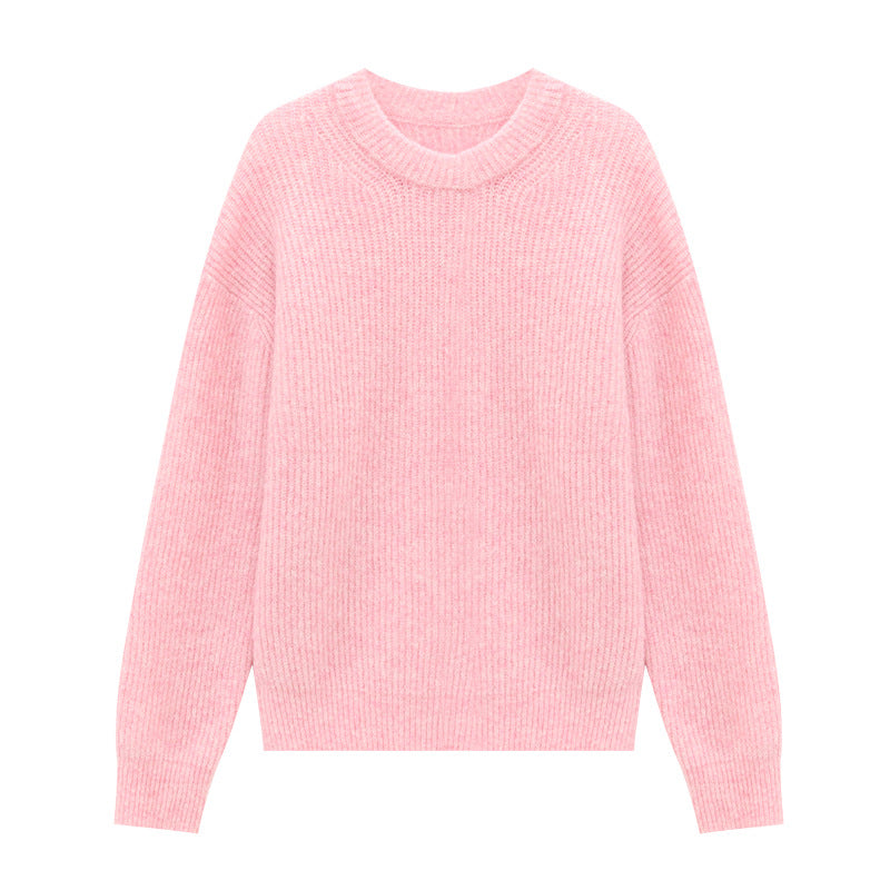 Round Neck Mohair Sweater