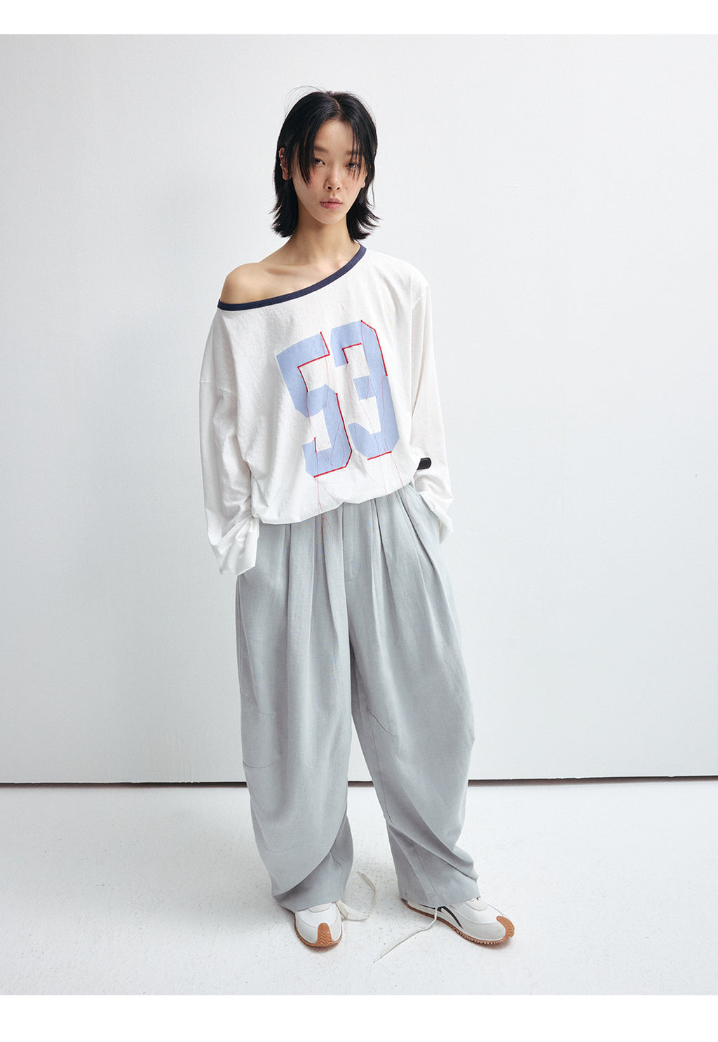 Comfortable Baggy Low-Rise Cotton Sweatpants