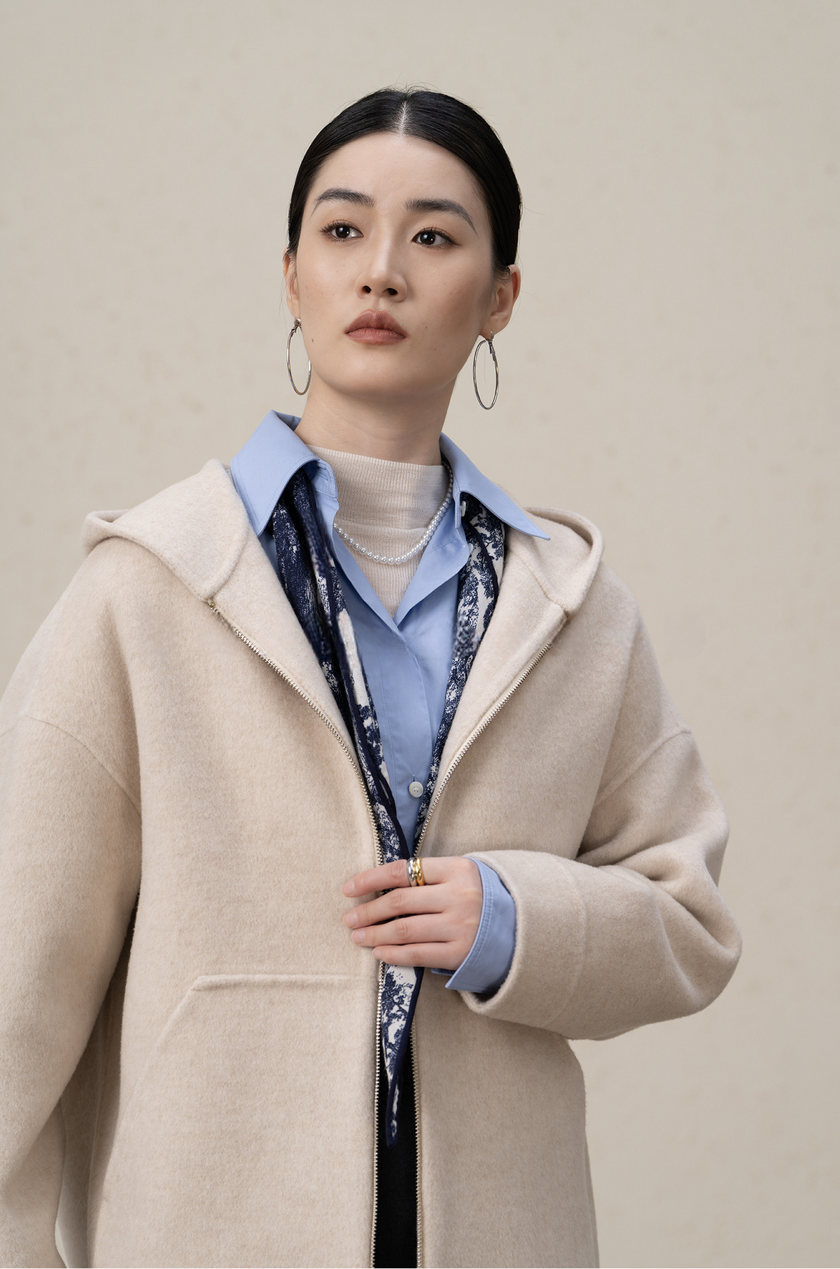 Ffluffy And Soft Wool Cashmere Double-sided Coat