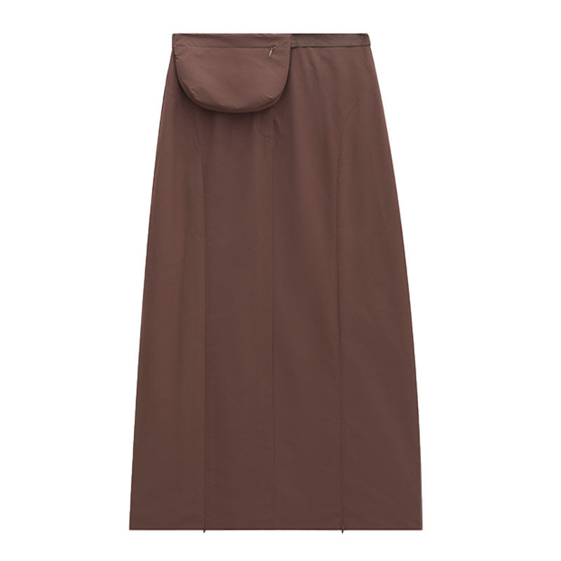 Waist Bag A-Line Maxi Skirt