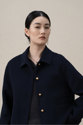 Double-sided Cashmere & Wool Short Coat