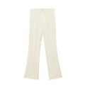 Elastic Waist Slim Flared Casual Pants