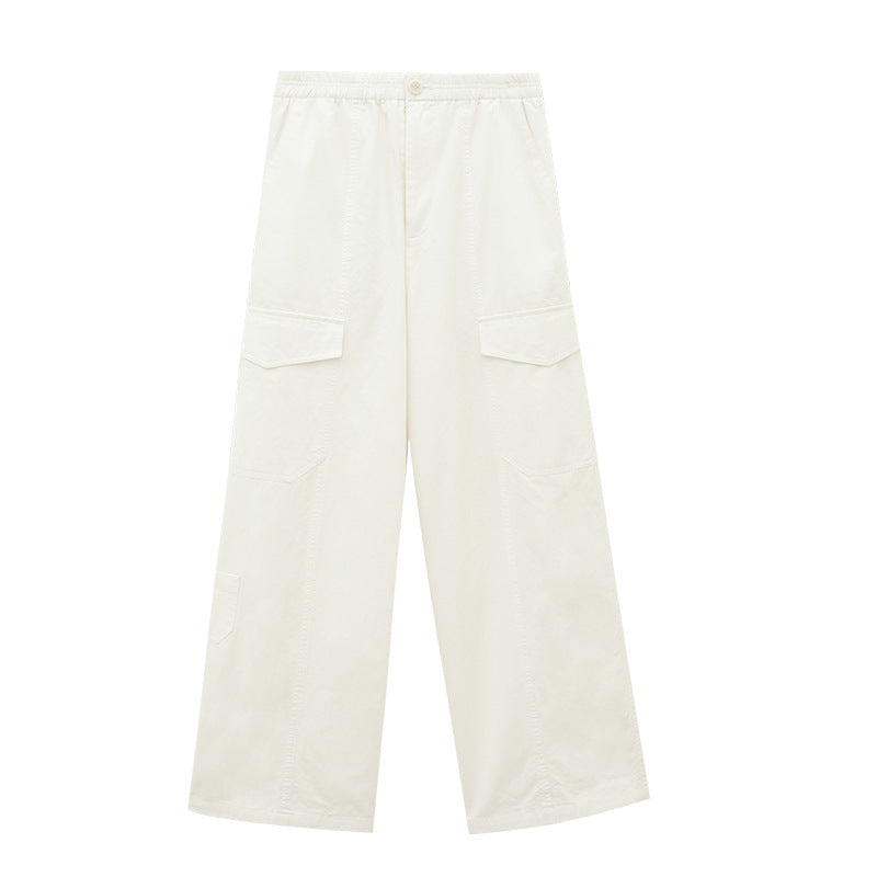 High Waist Utility Straight Leg Cargo Pants