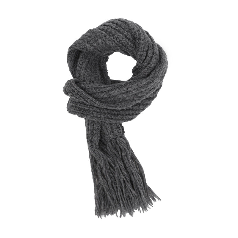 Warm Wool Knit Scarf