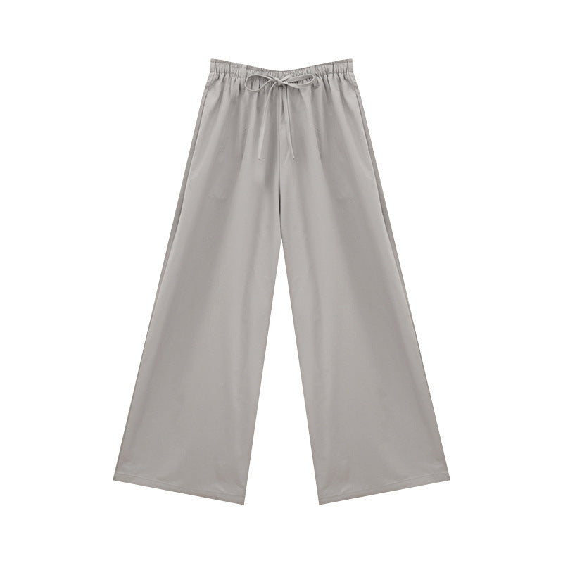 Drawstring Wide Leg Pants
