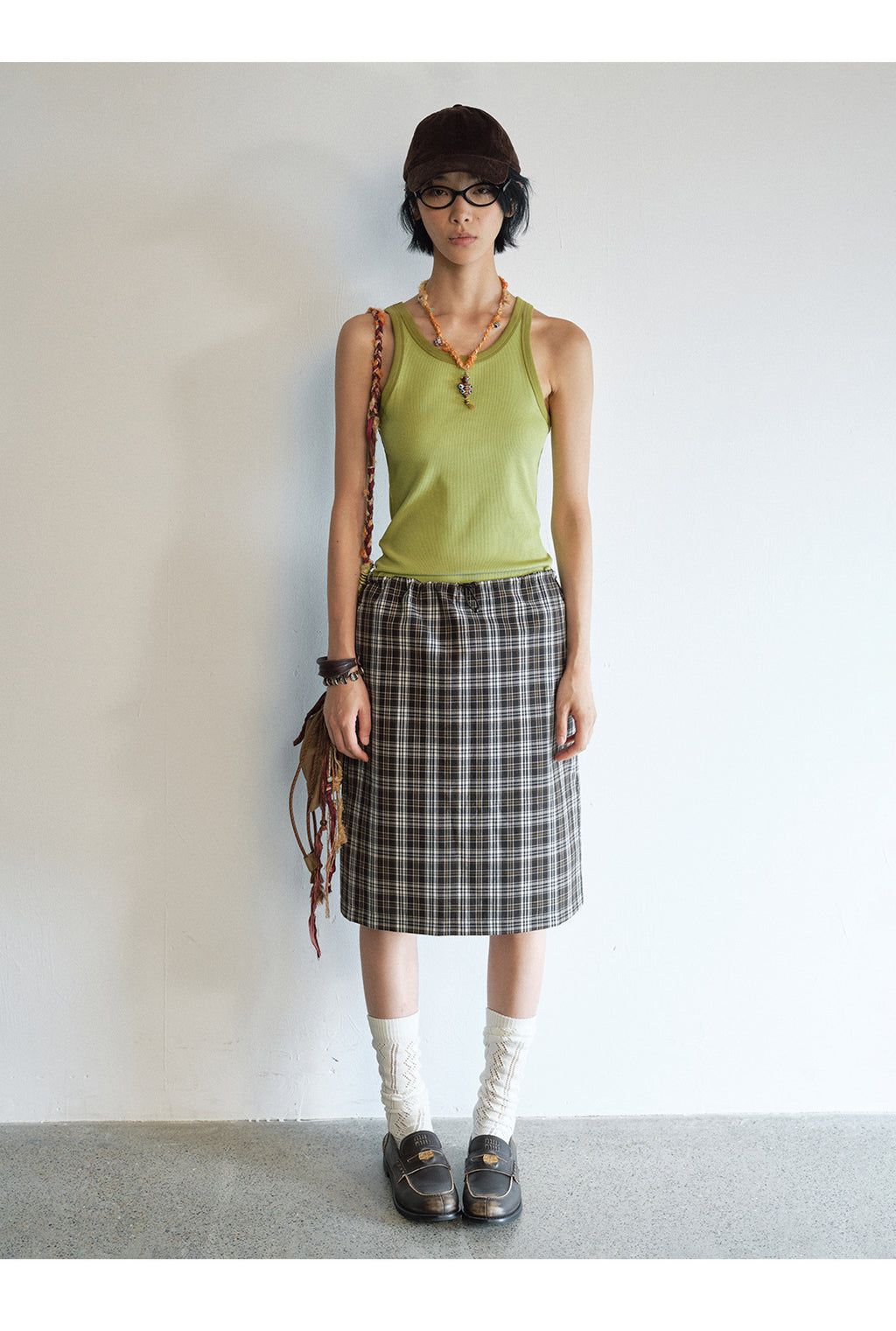 Layered Color-Blocking Casual Tank Top