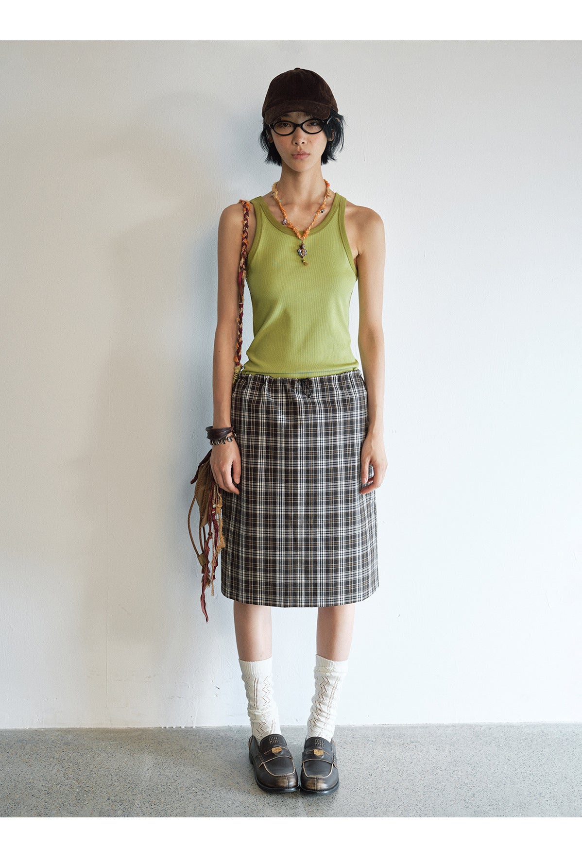 Layered Color-Blocking Casual Tank Top
