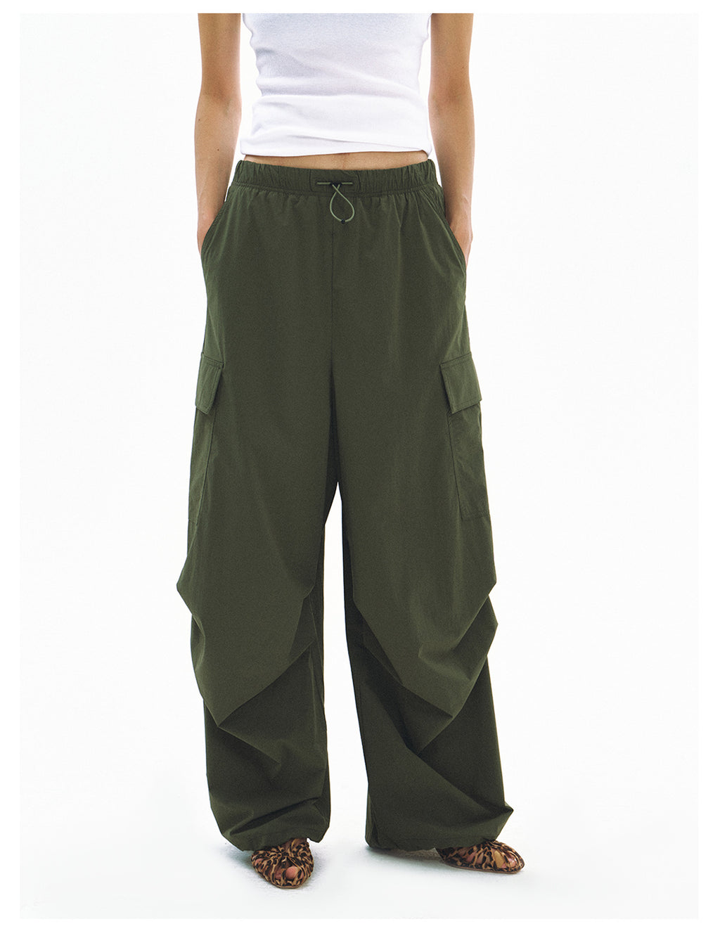 Cooling Sporty Elastic Waist Casual Pants