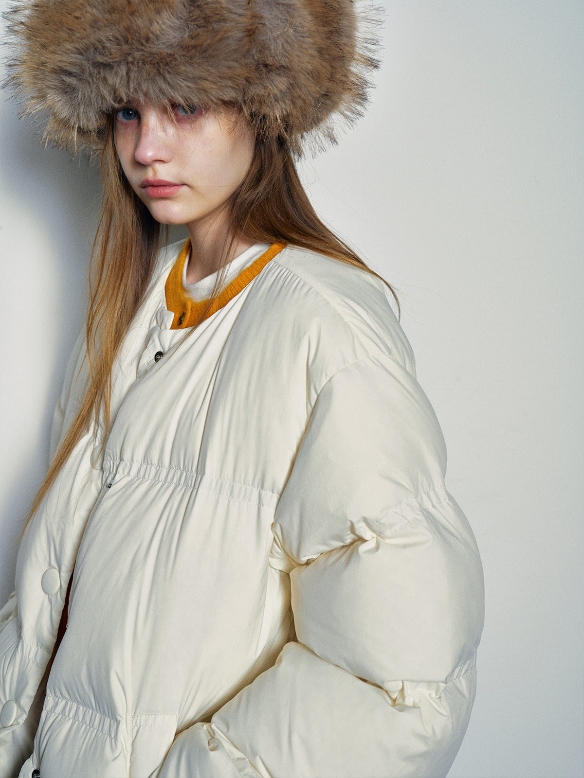 Cloud Puff Round-Neck Down Puffer Jacket