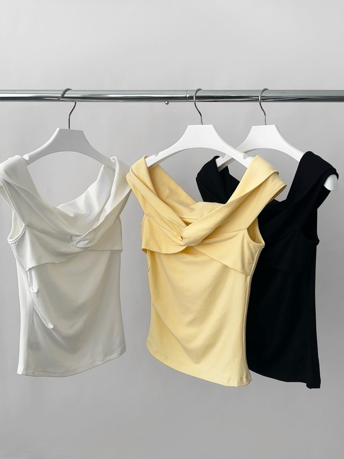 Twist Front Off-Shoulder Top
