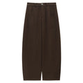 High-Waisted Wide-Leg Ponte Pants with Contrast Seam Detailing
