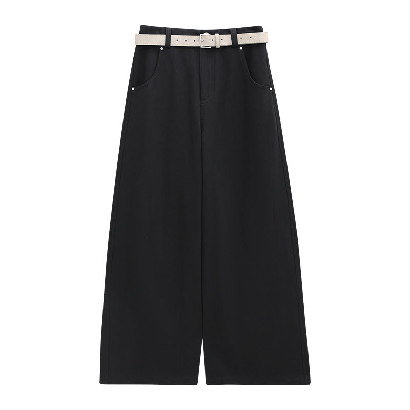 Wide-Leg Casual Style Pants