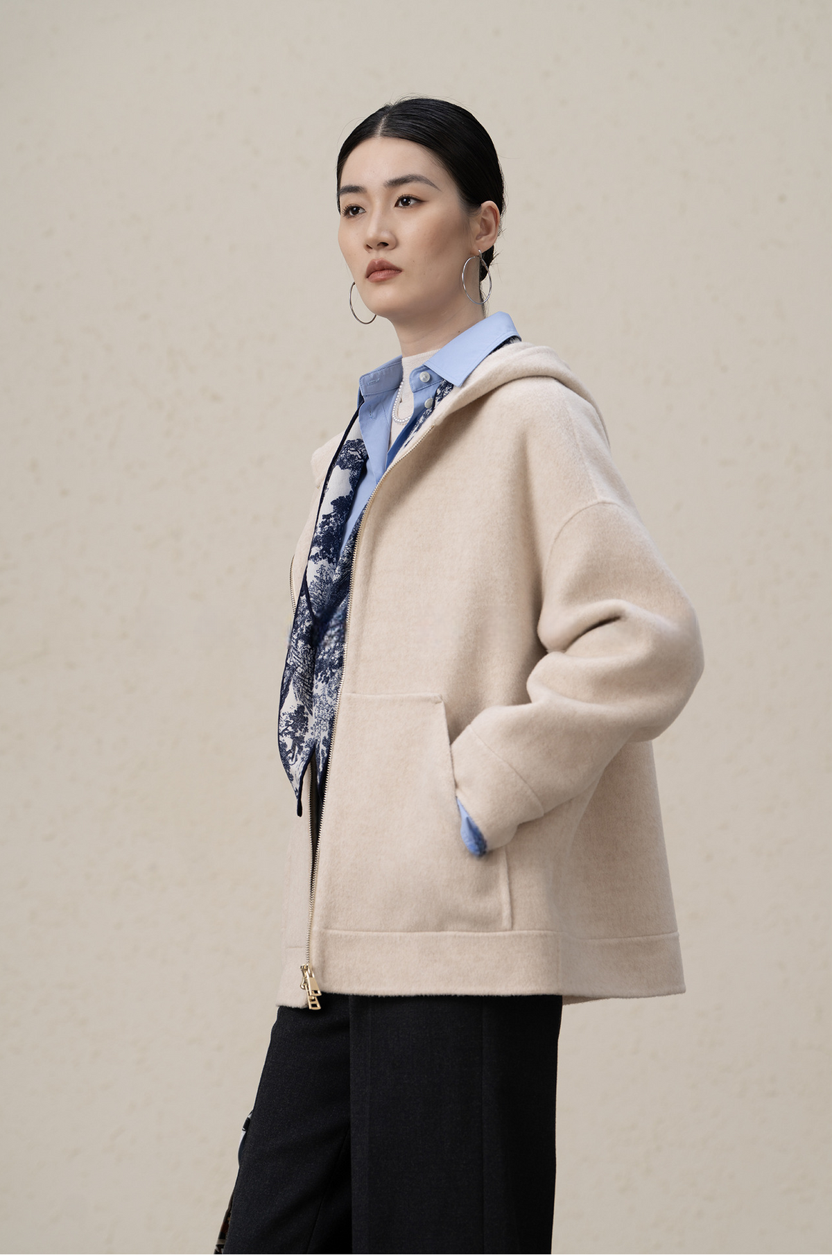 Ffluffy And Soft Wool Cashmere Double-sided Coat